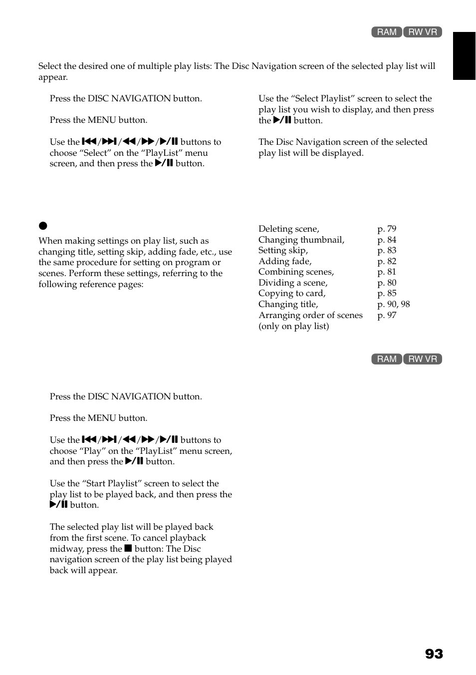 Hitachi DZ-GX3300A User Manual | Page 93 / 166