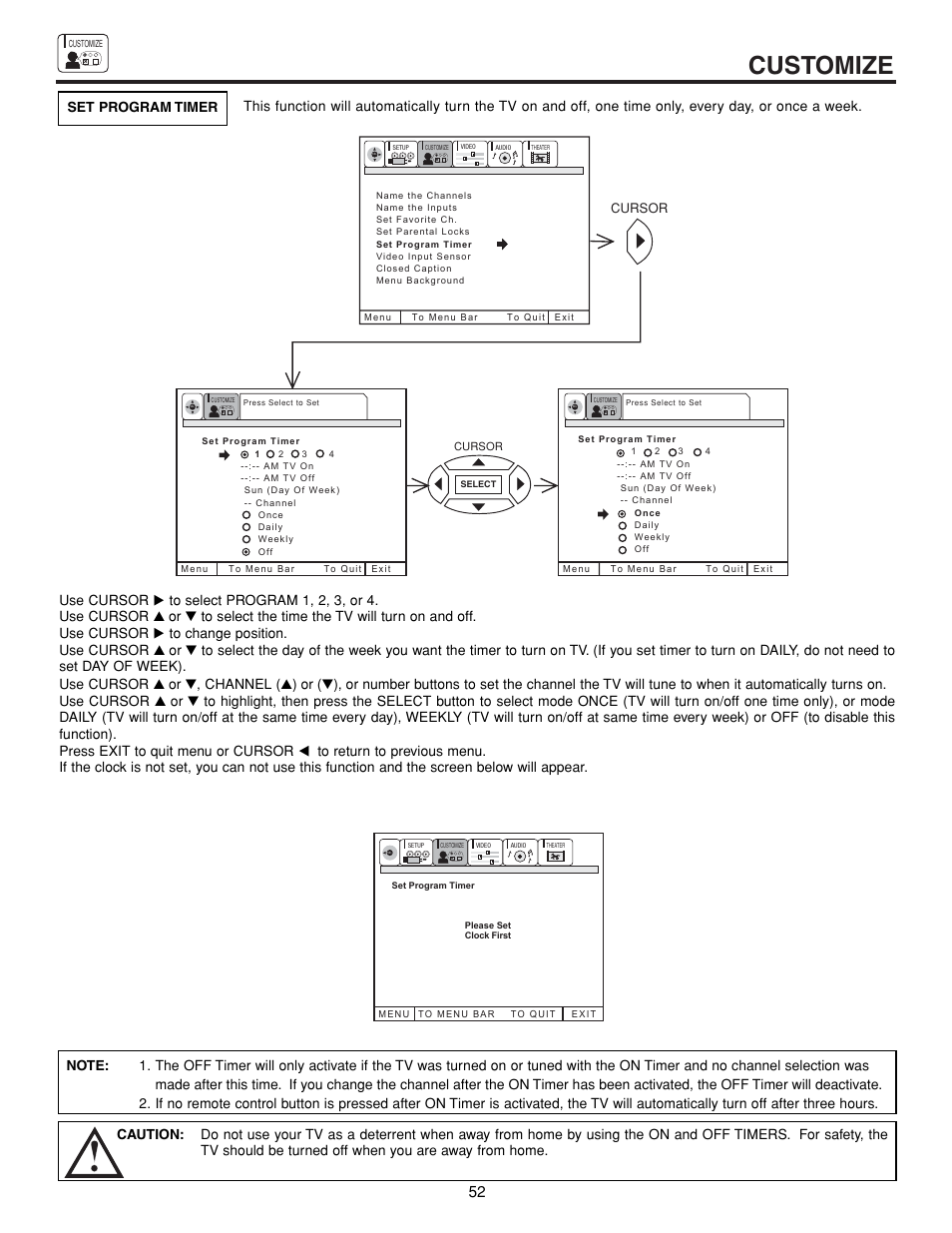 Customize | Hitachi 43FDX15B User Manual | Page 52 / 68