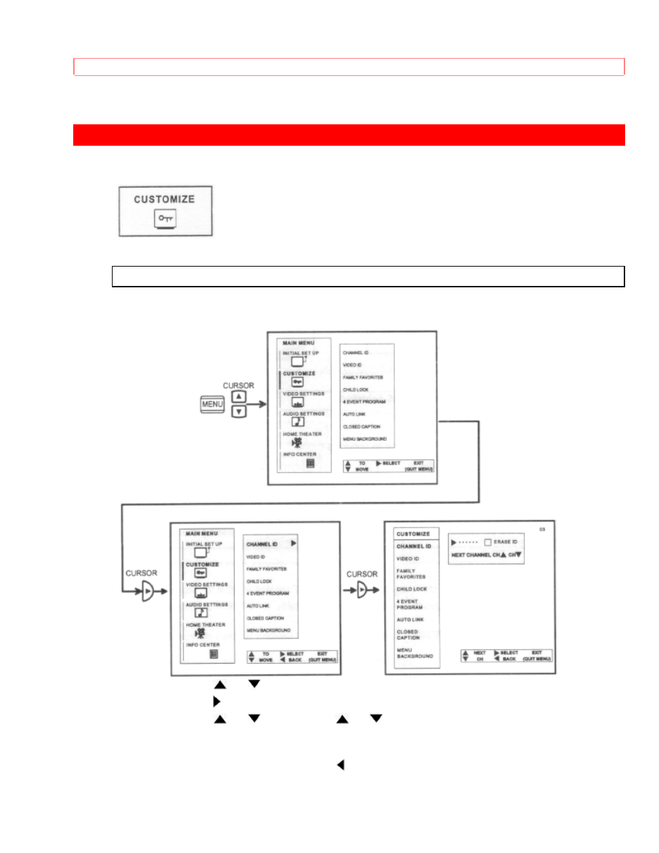 Customize | Hitachi 46UX24B/25K User Manual | Page 57 / 82