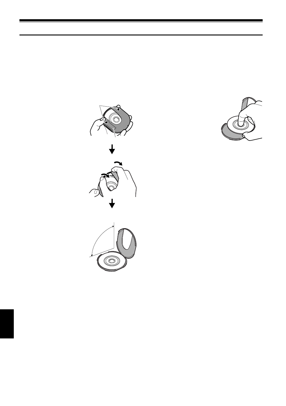 Removing disc from its package | Hitachi DZMV730A User Manual | Page 152 / 190