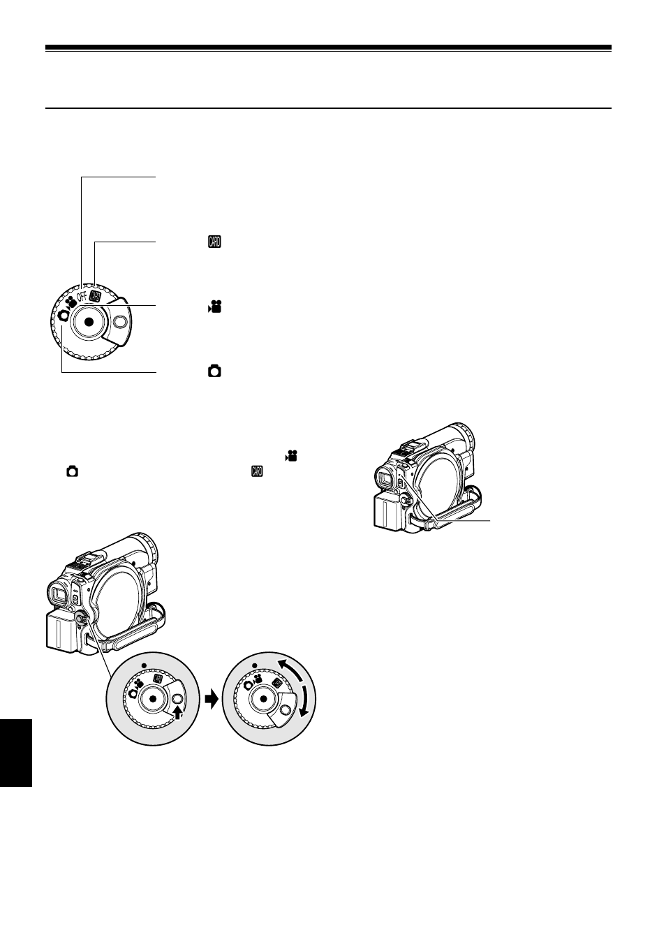 Turning dvd video camera/recorder on and off | Hitachi DZMV730A User Manual | Page 44 / 190