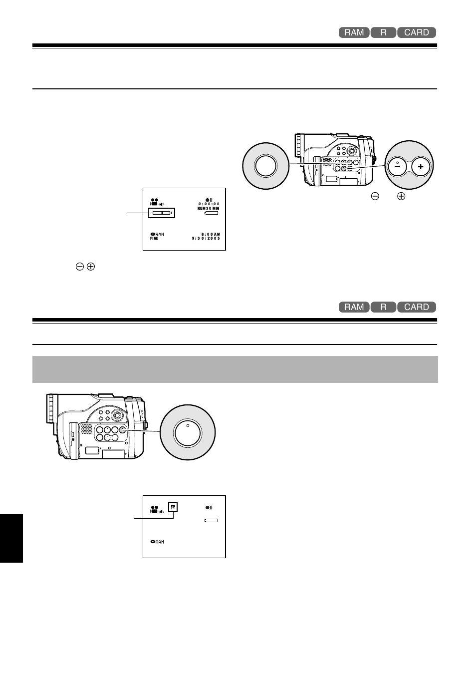 Compensating for backlight 1 | Hitachi DZMV730A User Manual | Page 74 / 190