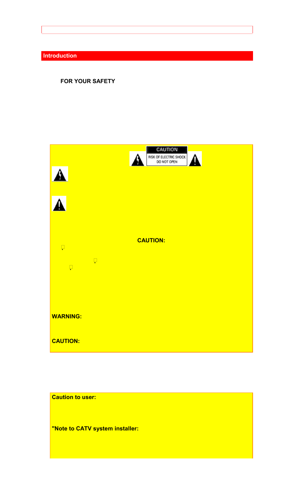 Introduction, For your safety | Hitachi VT-M281A User Manual | Page 4 / 44