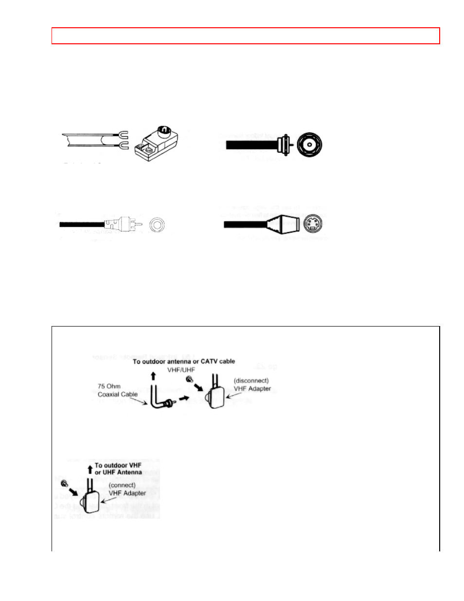 Hook-up cables and connectors 10 | Hitachi 27CX21B User Manual | Page 10 / 36