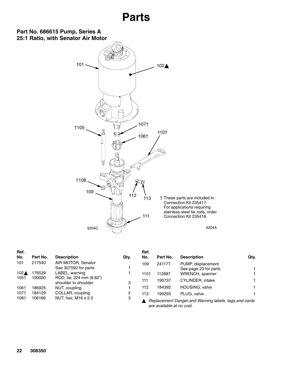 Parts | Hitachi 236464 User Manual | Page 22 / 28