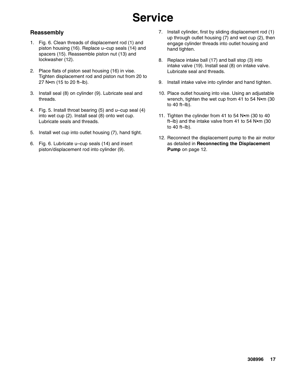Service | Hitachi 308996J User Manual | Page 17 / 26