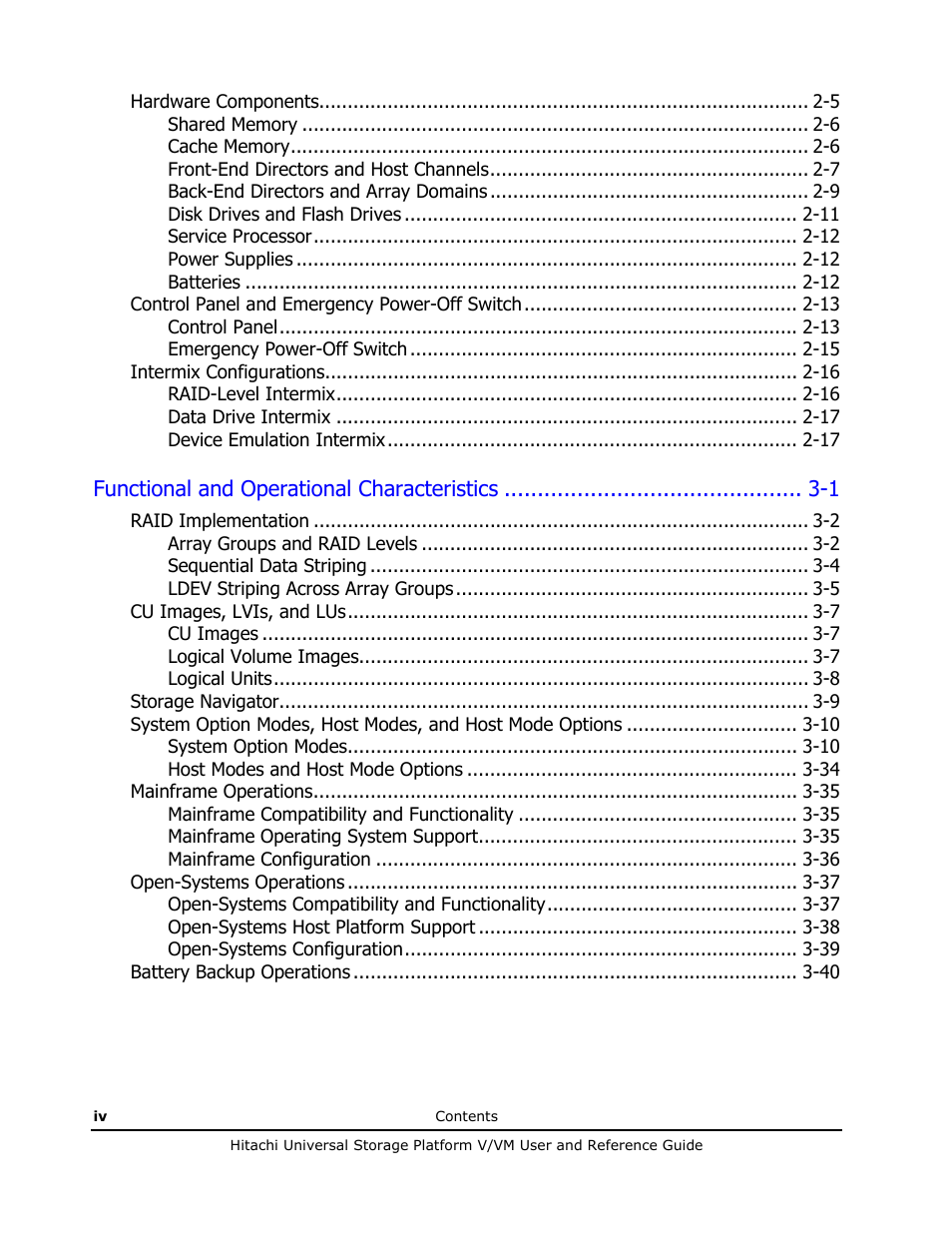 Hitachi Universal Storage Platform VM User Manual | Page 4 / 102
