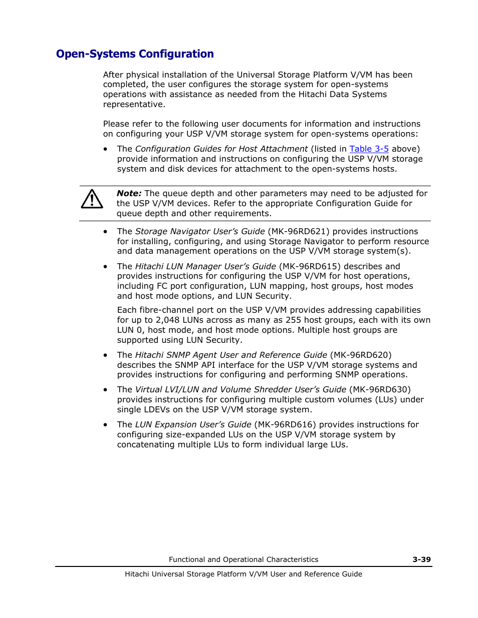 Open-systems configuration, Open-systems configuration -39 | Hitachi Universal Storage Platform VM User Manual | Page 83 / 102