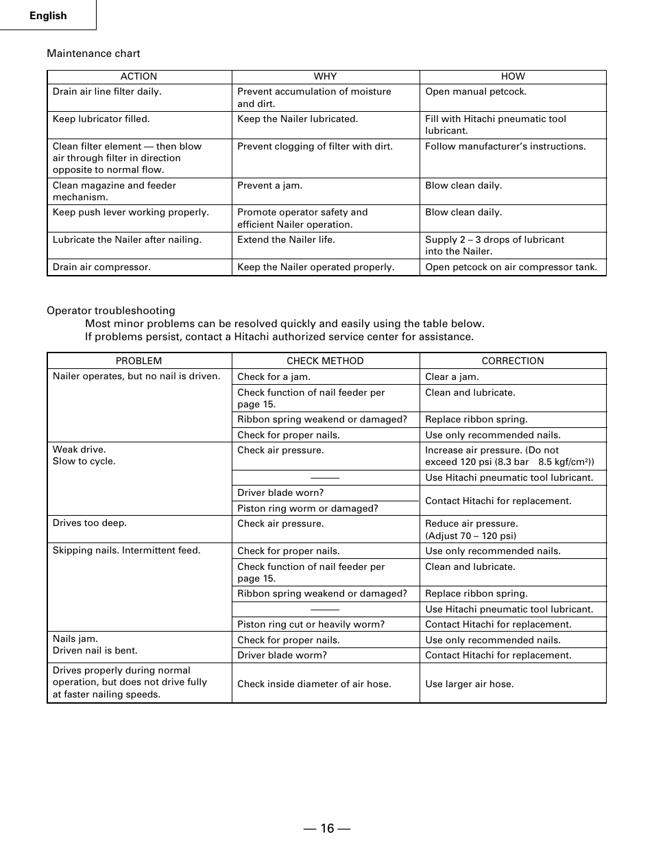 Hitachi NR90AA User Manual | Page 16 / 48