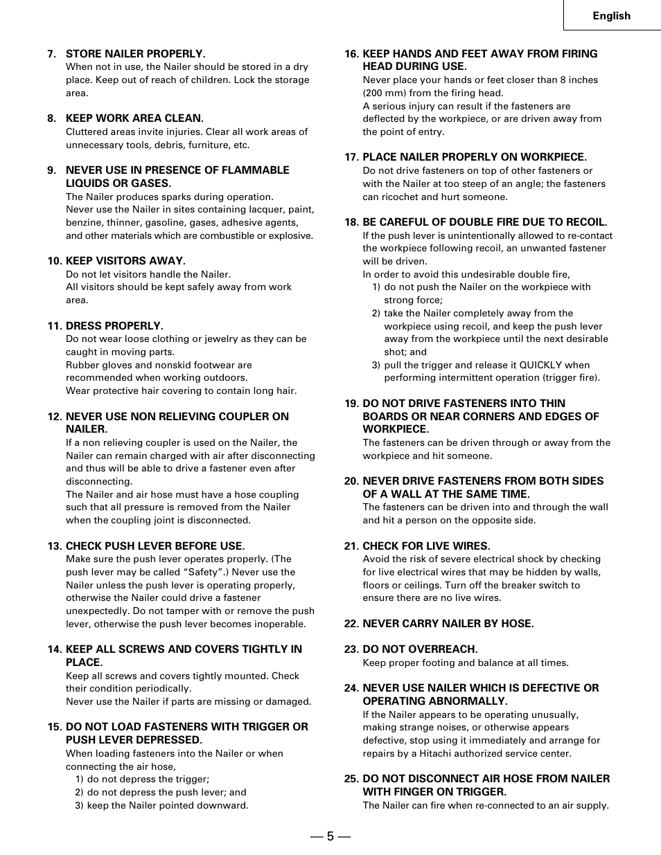 Hitachi NR90AA User Manual | Page 5 / 48