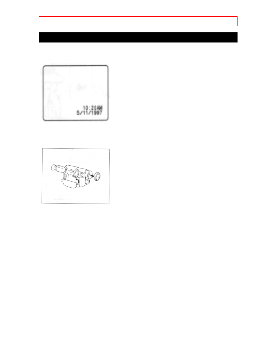Lens cap | Hitachi VM-H620A User Manual | Page 13 / 61