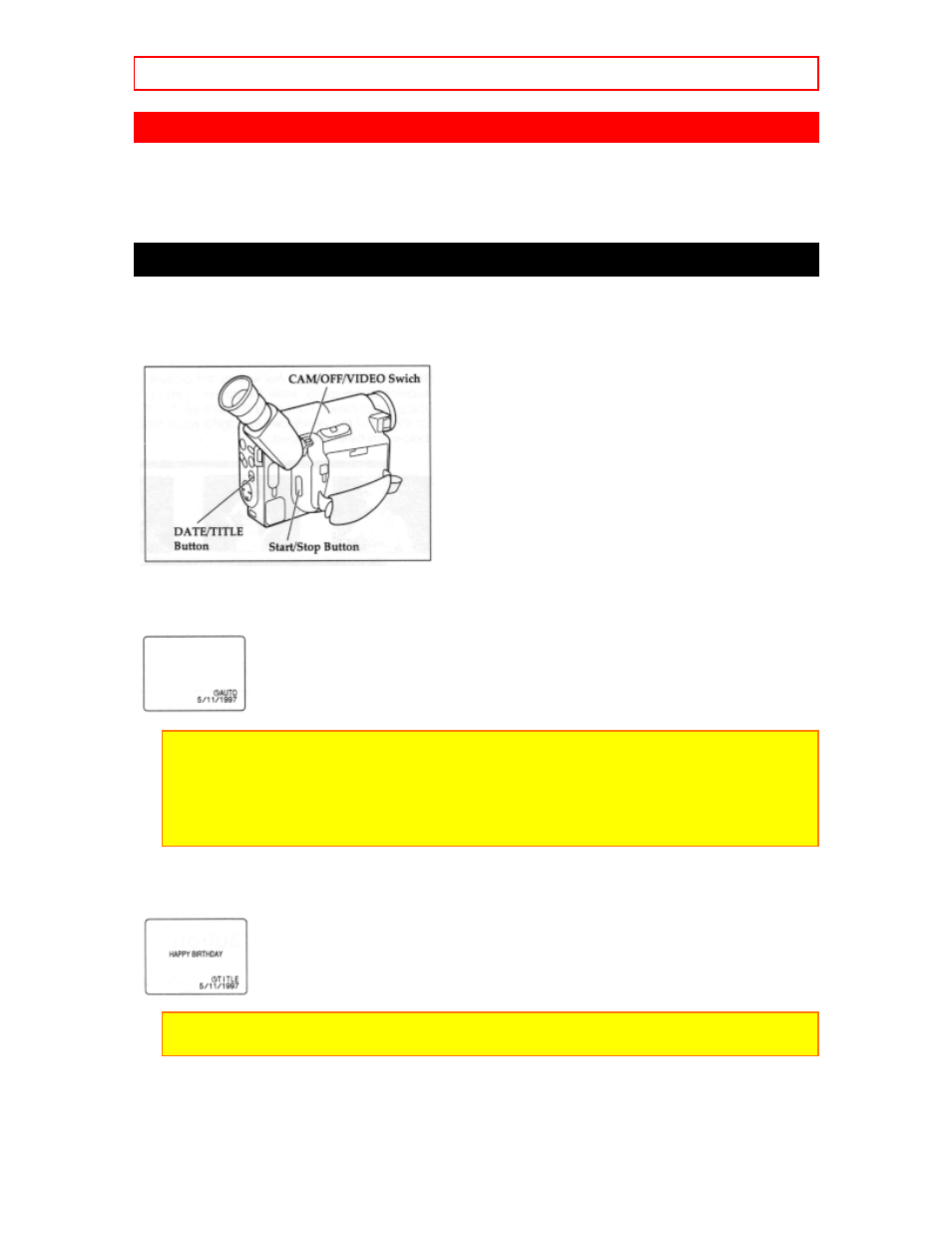 Advanced techniques, Date recording, Advanced techniques - 34 | Hitachi VM-H620A User Manual | Page 34 / 61