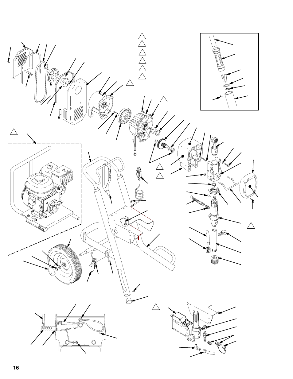Parts – basic sprayer | Hitachi 232624 User Manual | Page 16 / 24