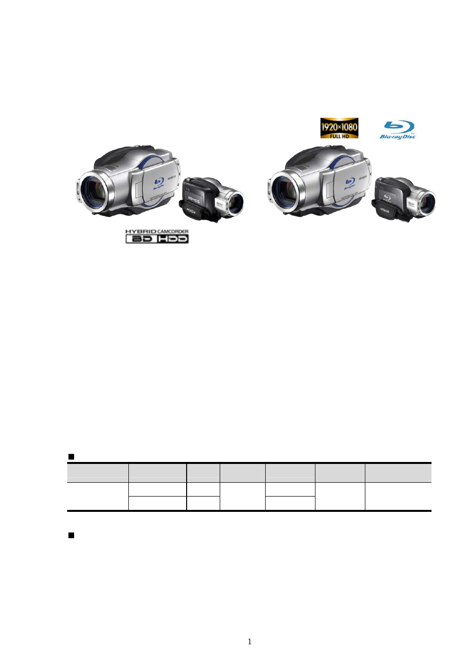 Hitachi DZ-BD70 User Manual | 8 pages