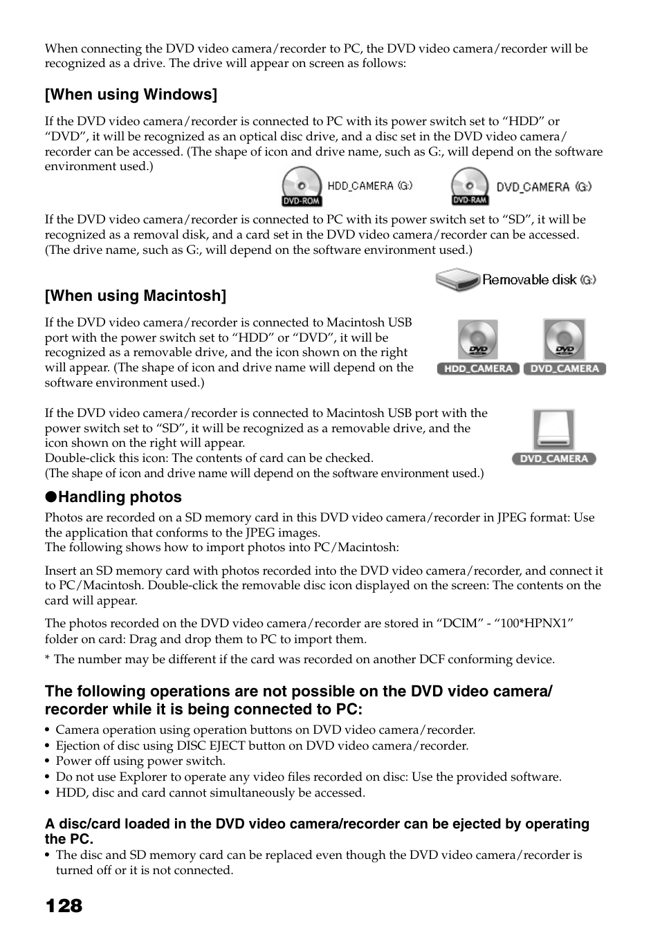 Hitachi DZ-HS503 User Manual | Page 128 / 163