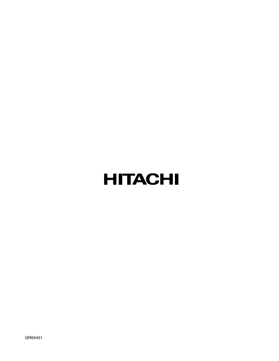 Hitachi 51F520 User Manual | Page 80 / 80