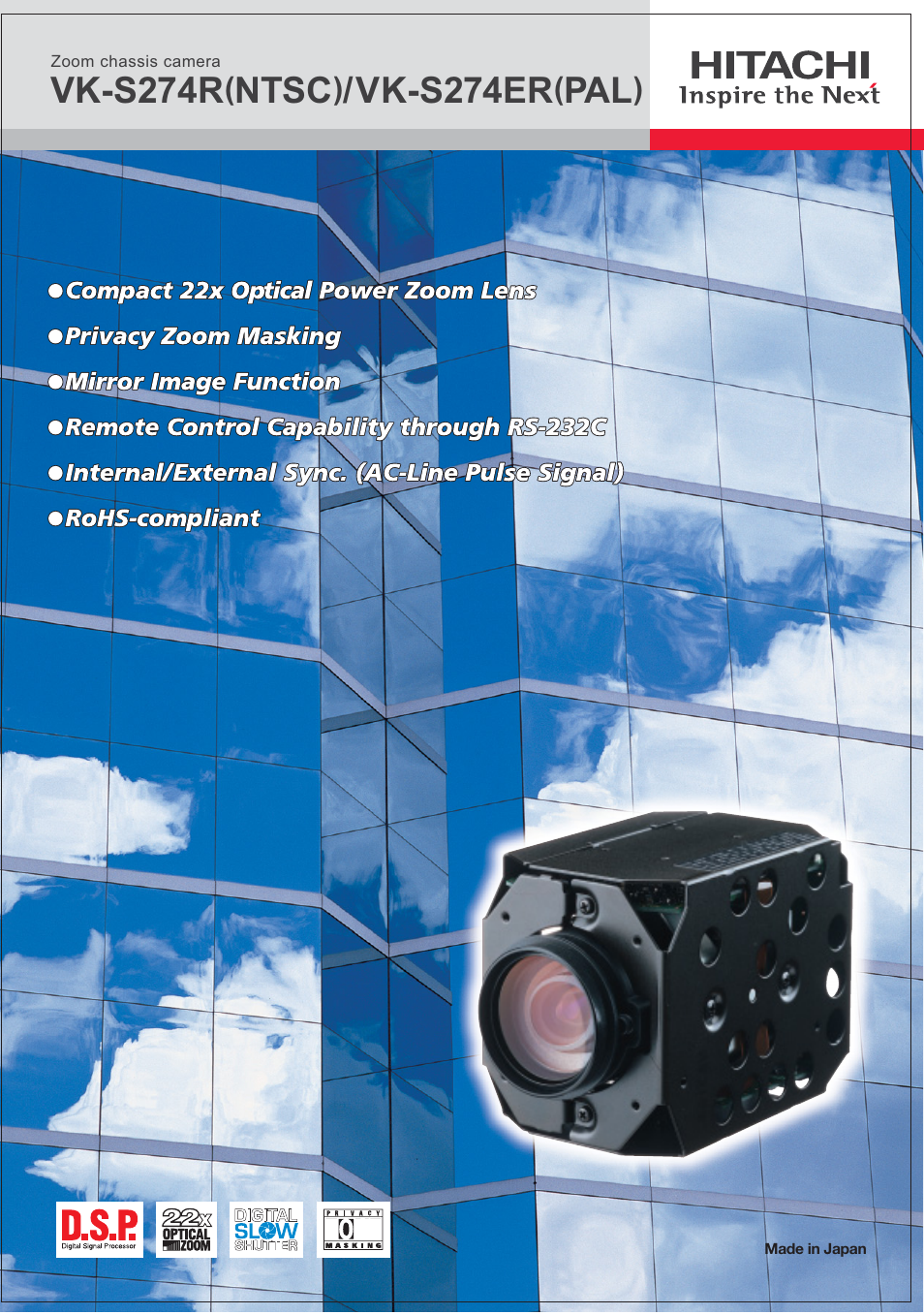 Hitachi VK-S274R User Manual | 3 pages