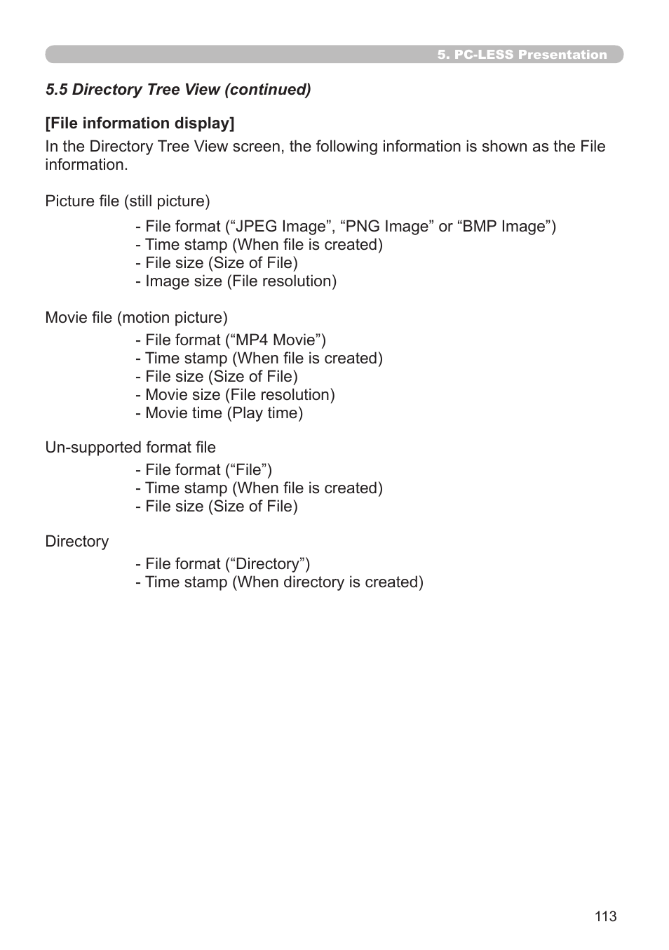 Hitachi CP-X268A User Manual | Page 113 / 119