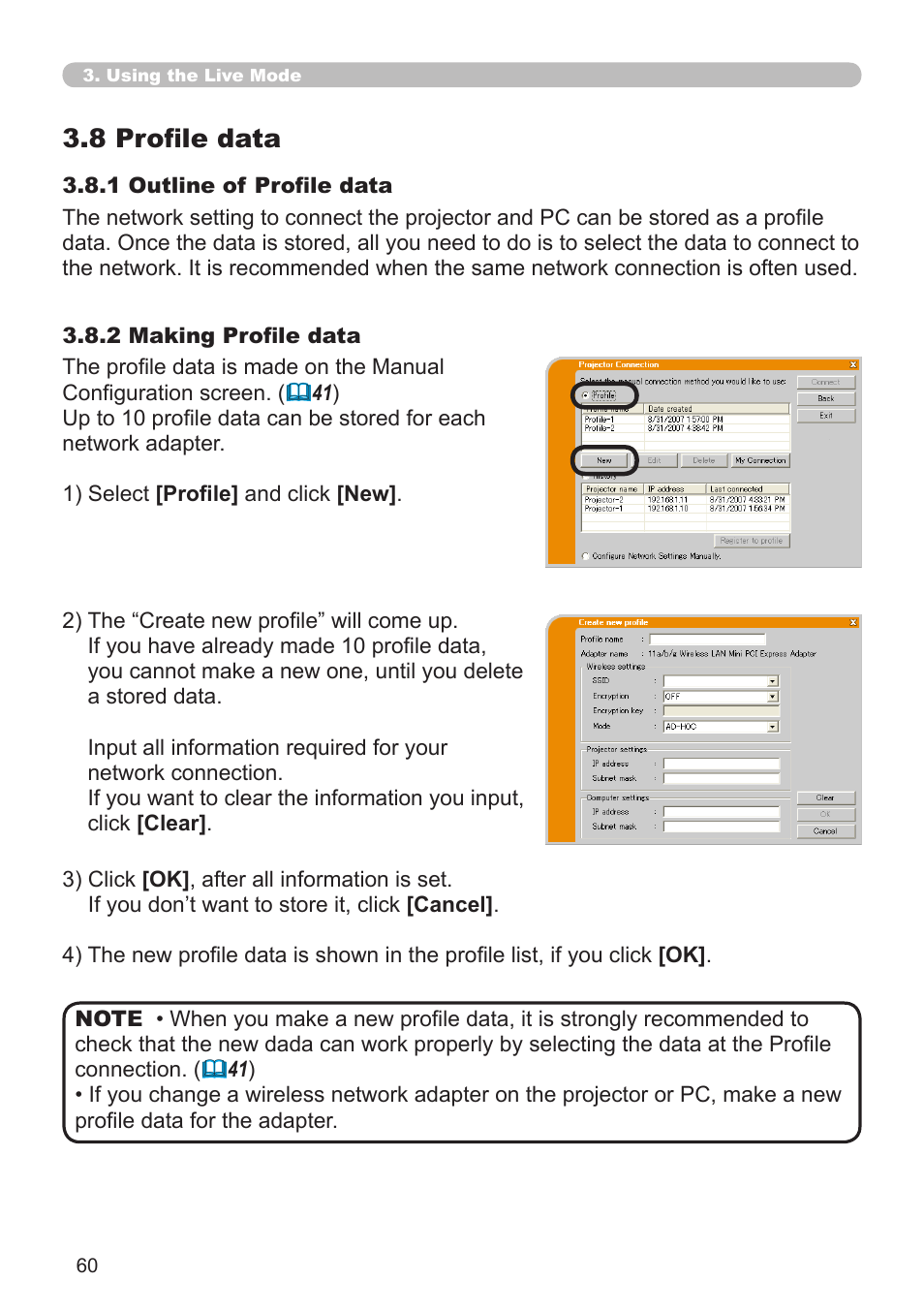8 profile data | Hitachi CP-X268A User Manual | Page 60 / 119