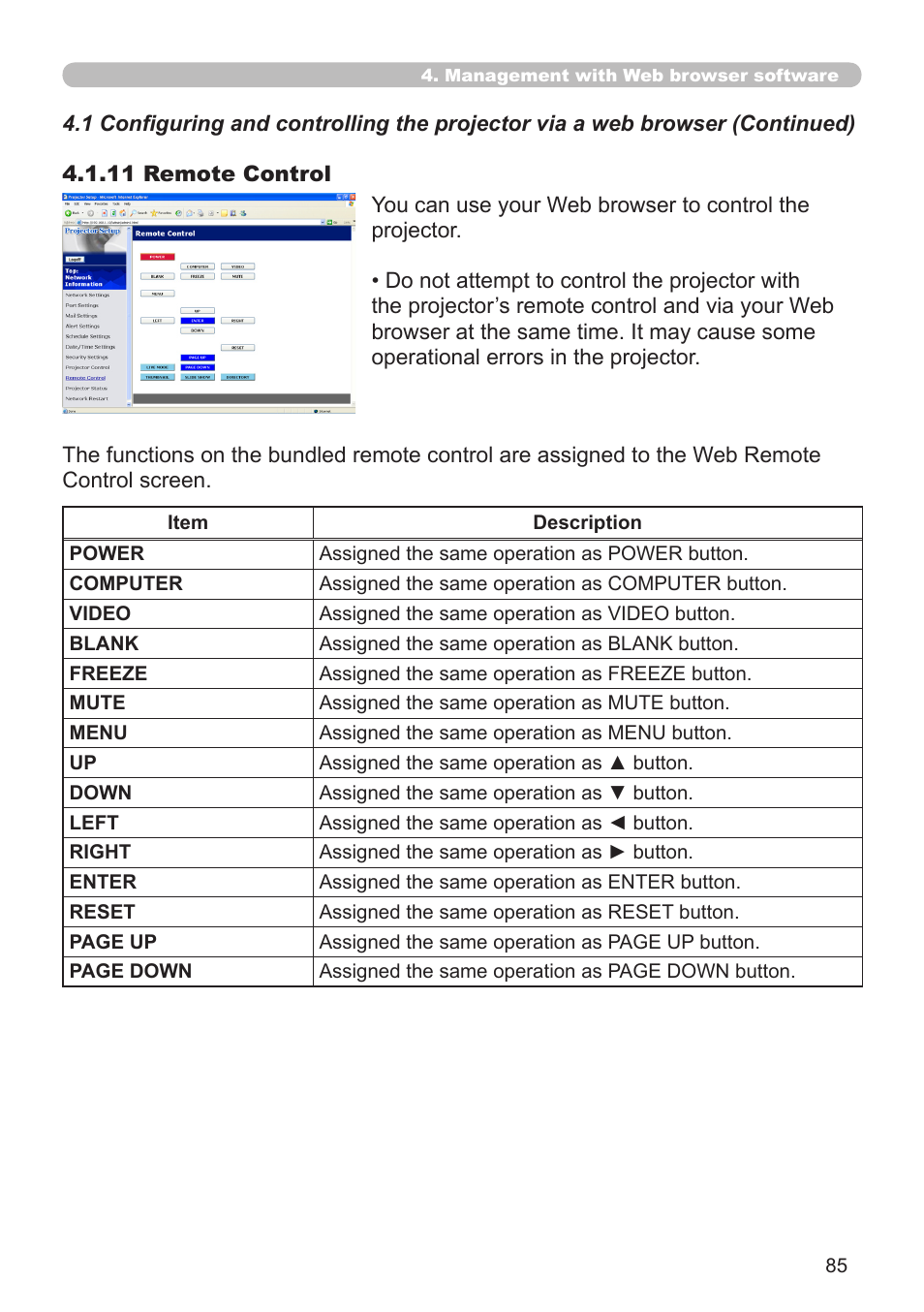 Hitachi CP-X268A User Manual | Page 85 / 119