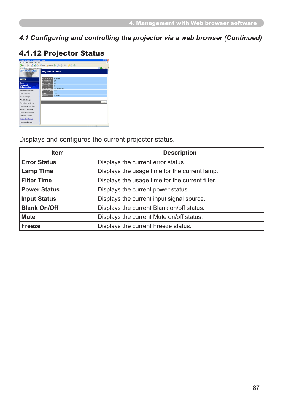Hitachi CP-X268A User Manual | Page 87 / 119