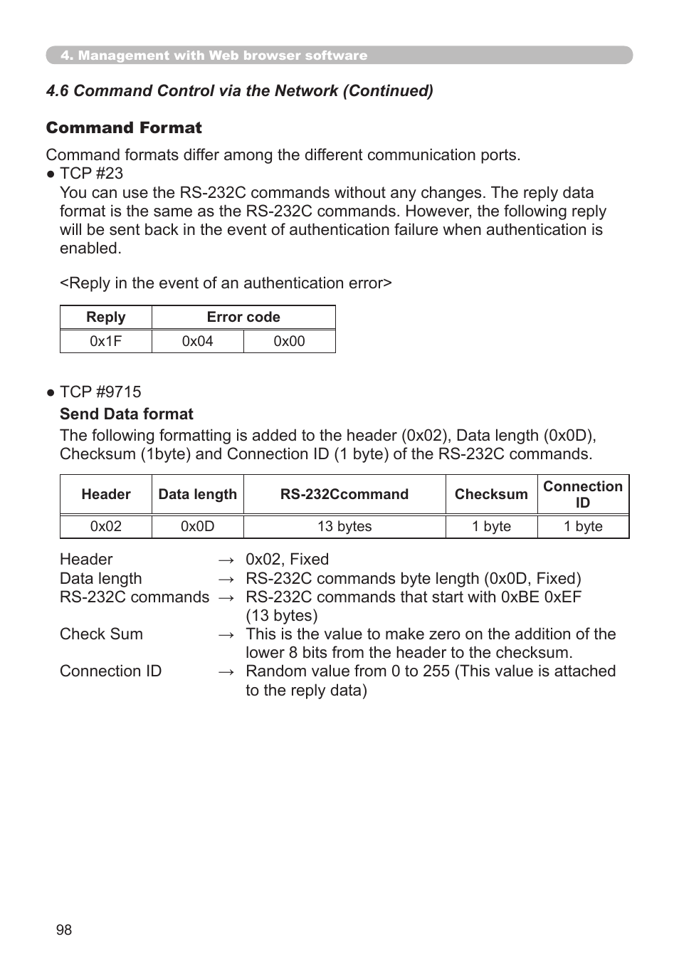 Hitachi CP-X268A User Manual | Page 98 / 119