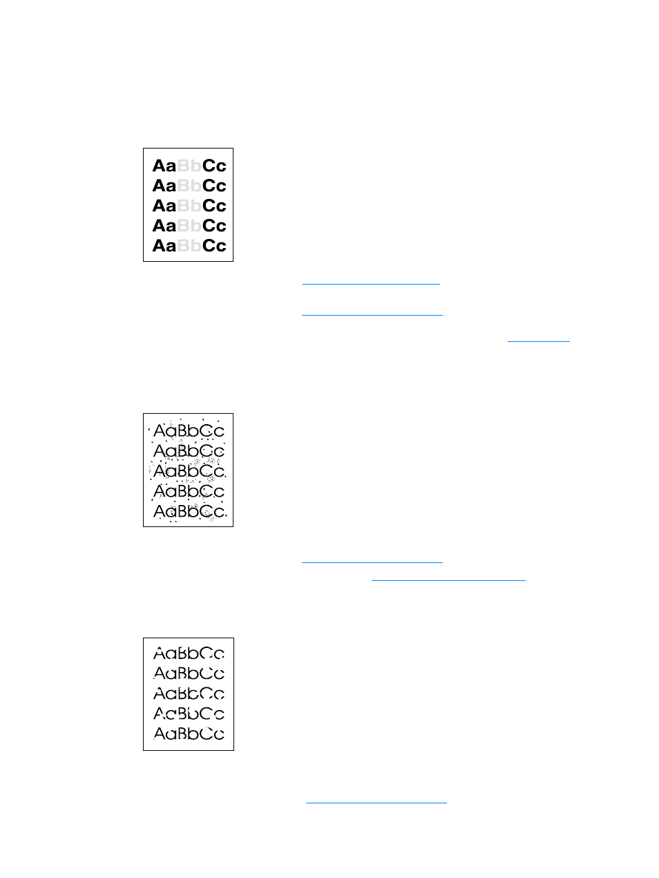 Improving print quality, Light print or fade, Toner specks | Dropouts, Light print or fade toner specks dropouts | Hitachi 3300MFP User Manual | Page 162 / 259