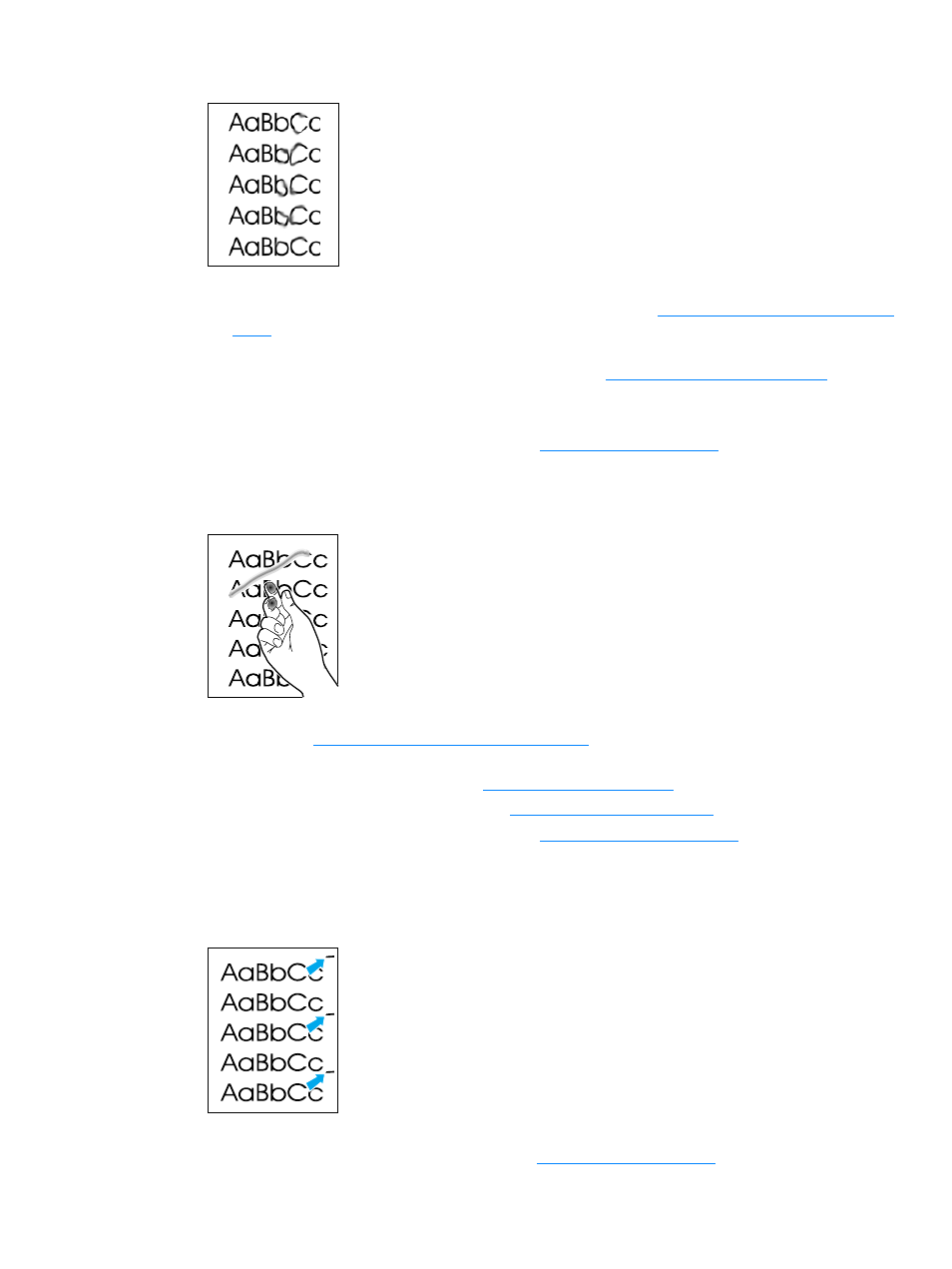 Toner smear, Loose toner, Vertical repetitive defects | Hitachi 3300MFP User Manual | Page 164 / 259