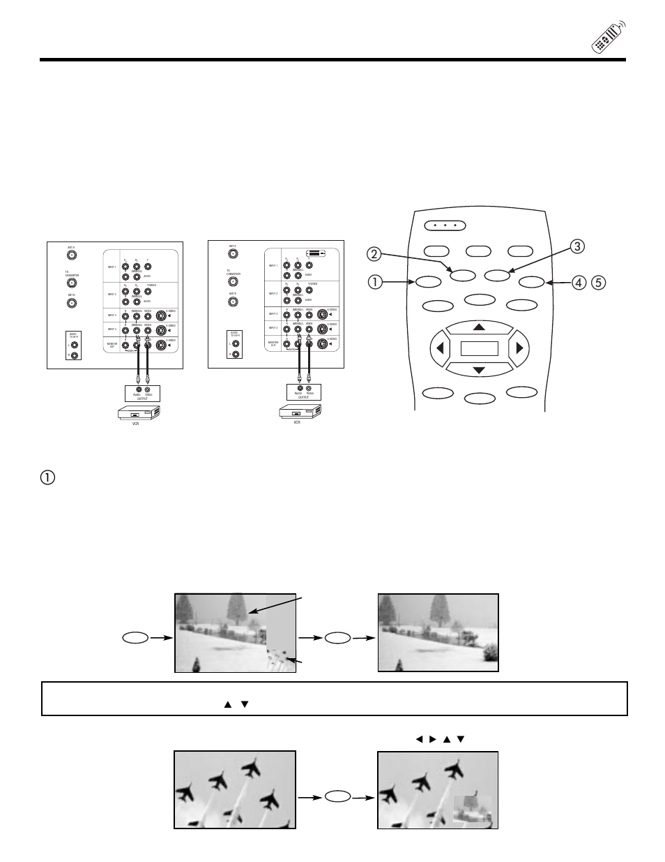 Picture-in-picture (pip), ቢባ ቤ ብ , ቦ, Main picture sub picture | Hitachi 51GWX20B User Manual | Page 25 / 64