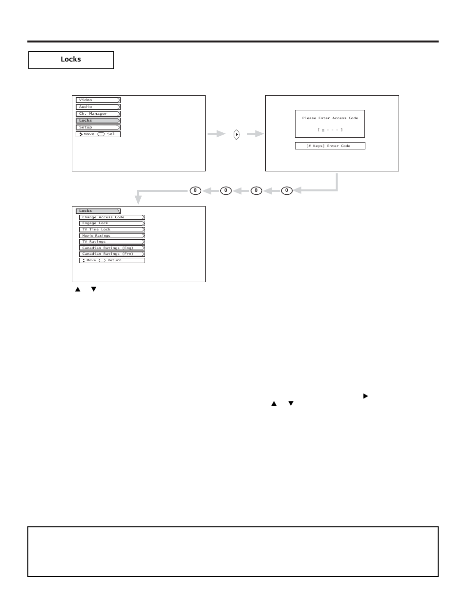 Locks | Hitachi 51GWX20B User Manual | Page 44 / 64