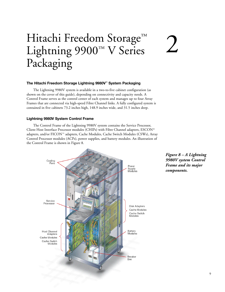 Hitachi freedom storage, Lightning 9900, V series packaging | Hitachi STORAGE 9900 User Manual | Page 19 / 85