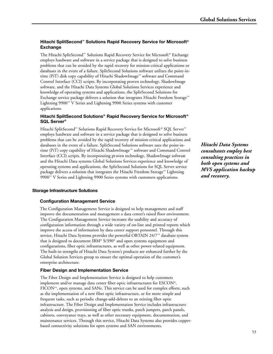 Hitachi STORAGE 9900 User Manual | Page 63 / 85