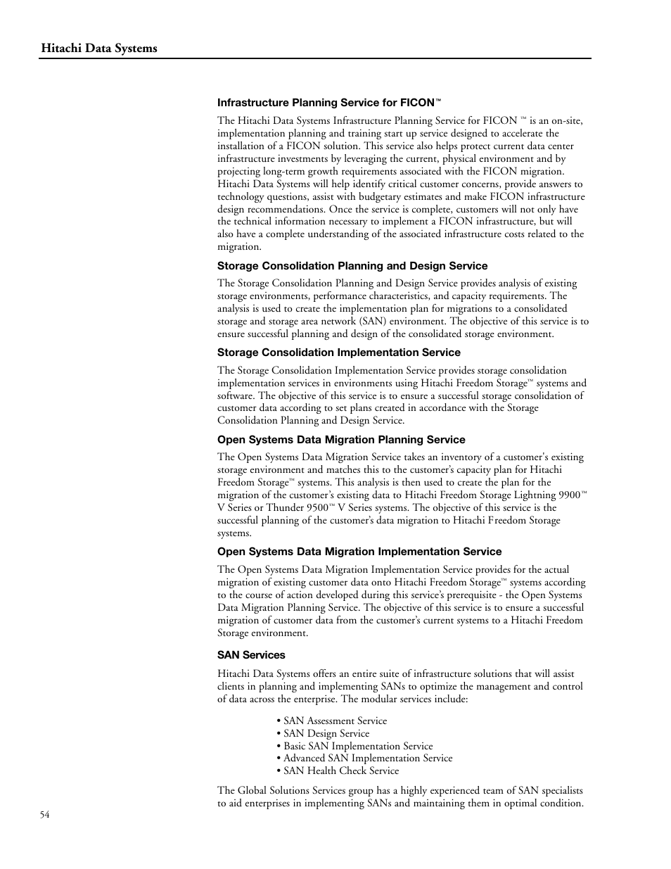 Hitachi data systems | Hitachi STORAGE 9900 User Manual | Page 64 / 85