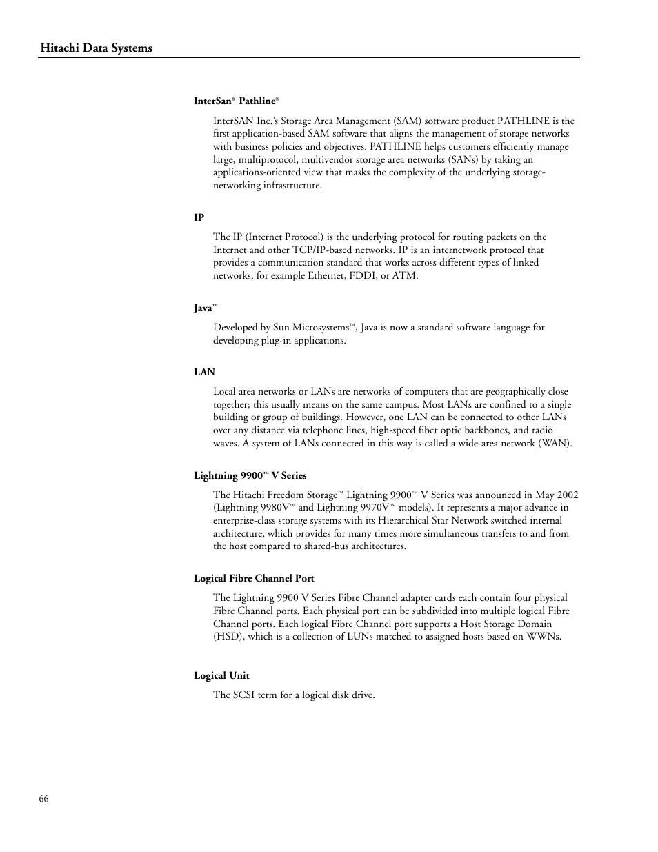 Hitachi STORAGE 9900 User Manual | Page 76 / 85