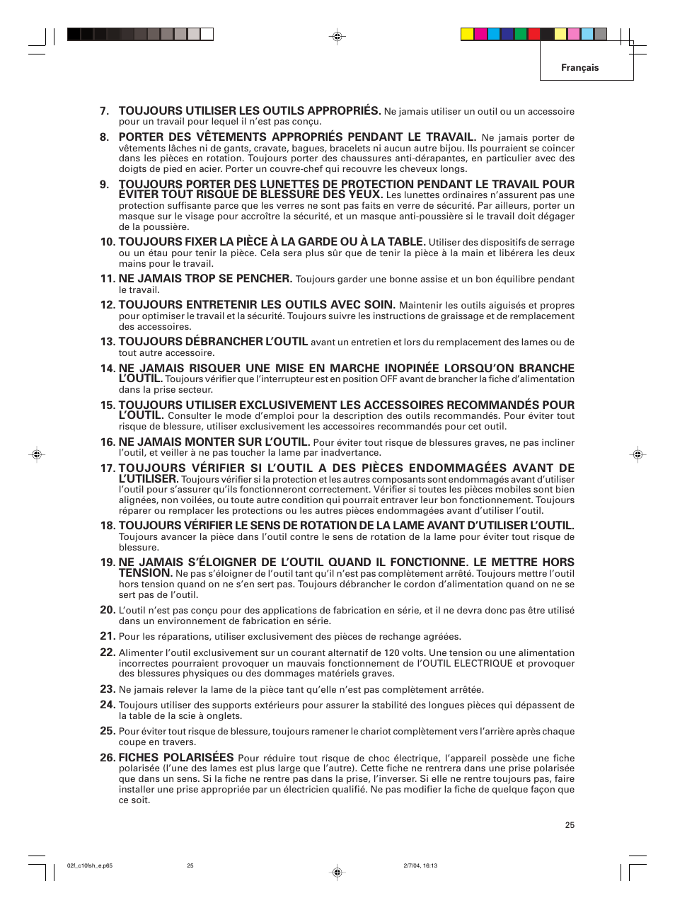 Hitachi C 10FCE User Manual | Page 25 / 76