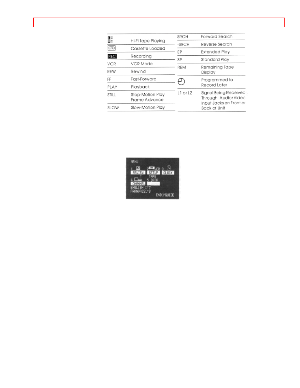 Meet your on-screen guide | Hitachi VT-UX605A User Manual | Page 22 / 83