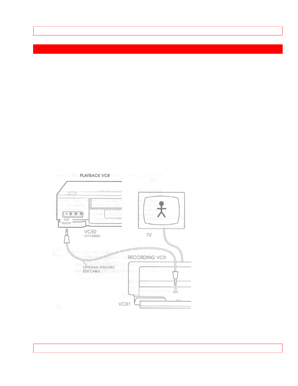 Advanced operations (synchro editing), Synchro editing | Hitachi VT-F372A User Manual | Page 63 / 72