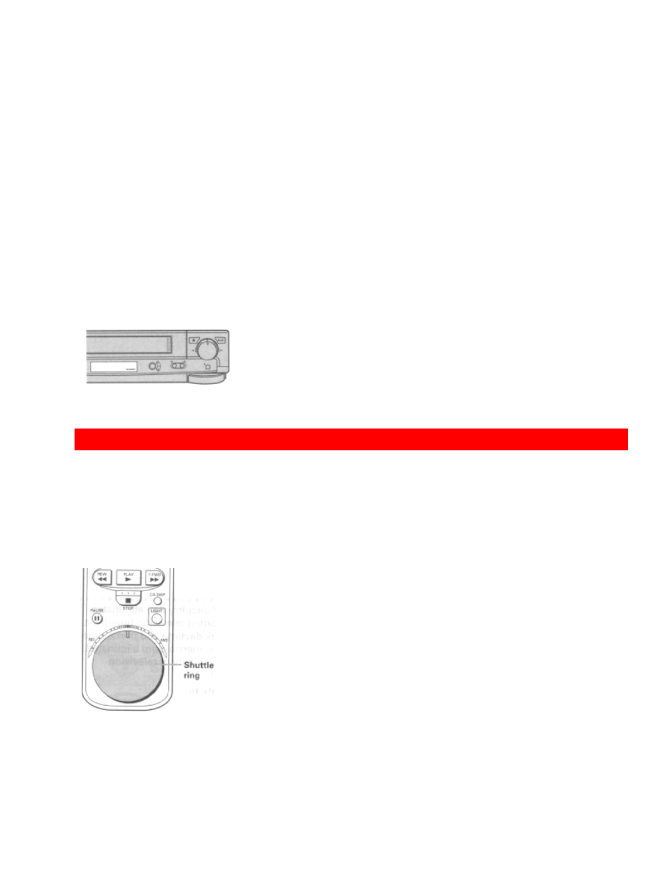 Shuttle control, Using the shuttle ring on the remote control, Precautions | Markings after delayed recording is finished | Hitachi VT-UX617A User Manual | Page 43 / 81