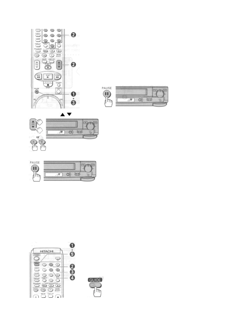 To record a second audio program (sap) | Hitachi VT-UX617A User Manual | Page 51 / 81