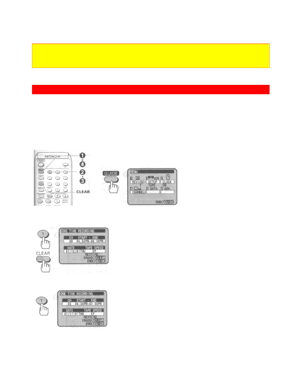 Program review, Reviewing what you have programmed | Hitachi VT-UX617A User Manual | Page 64 / 81