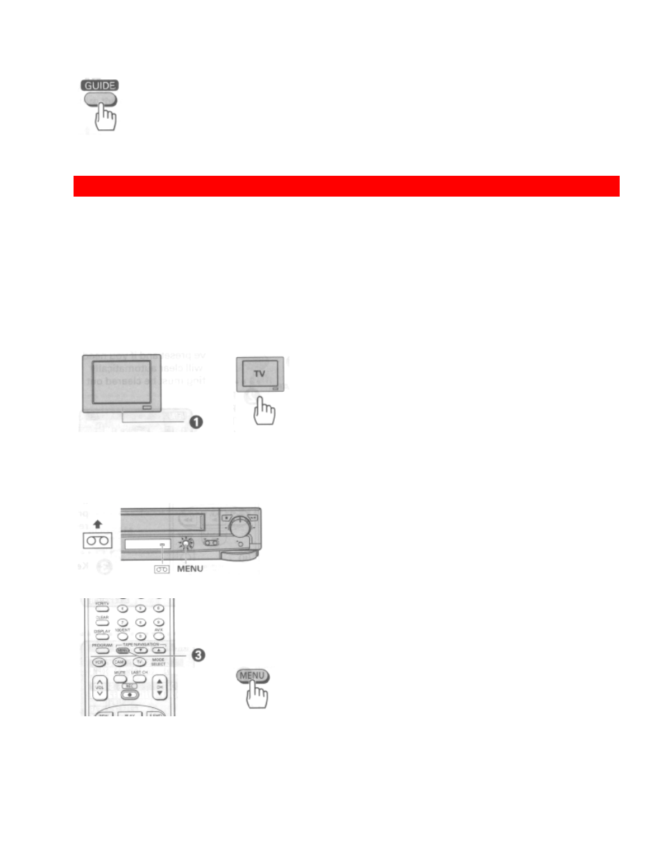 Tape navigation, Tape navigation and directory screen | Hitachi VT-UX617A User Manual | Page 65 / 81