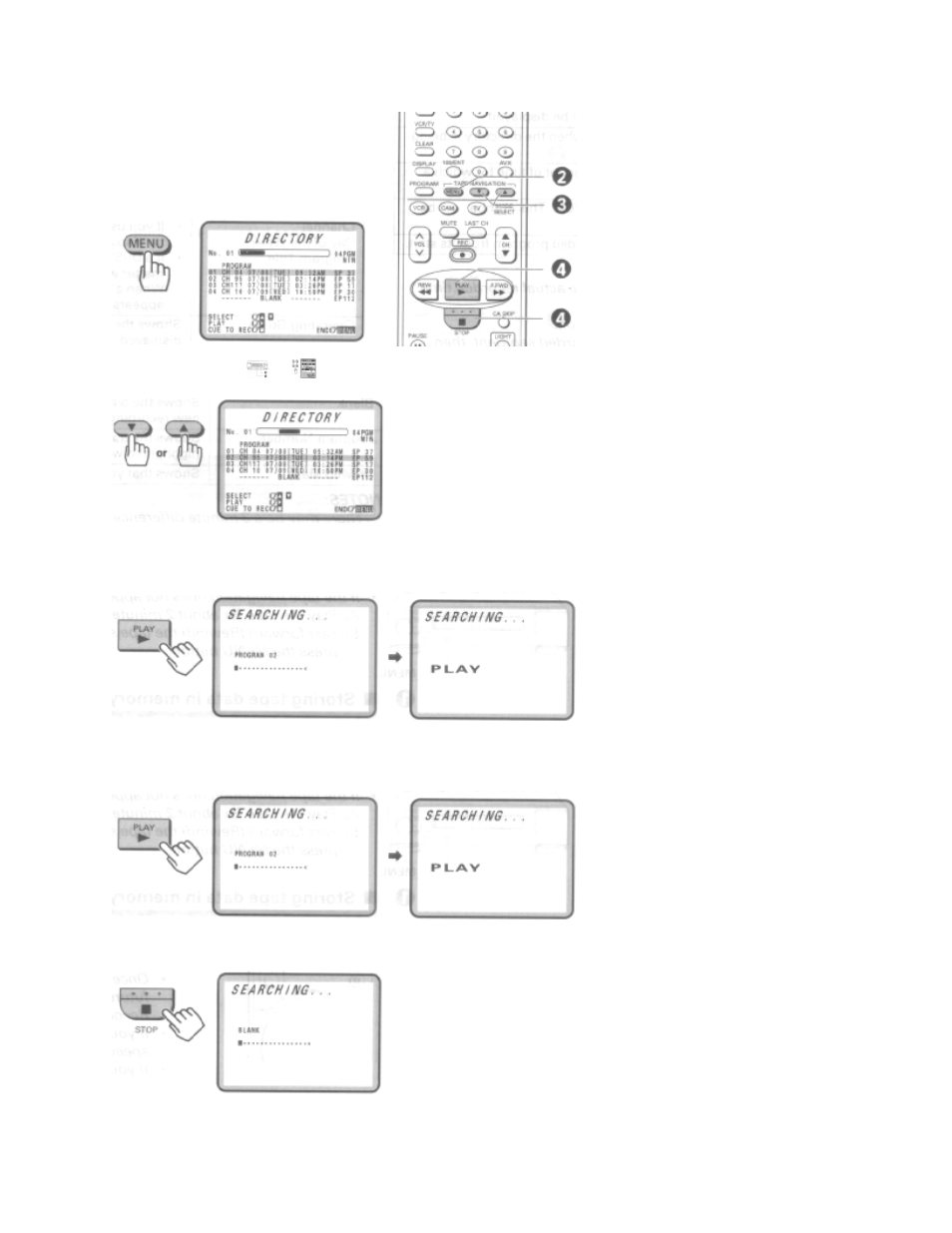 Tape data menu | Hitachi VT-UX617A User Manual | Page 68 / 81