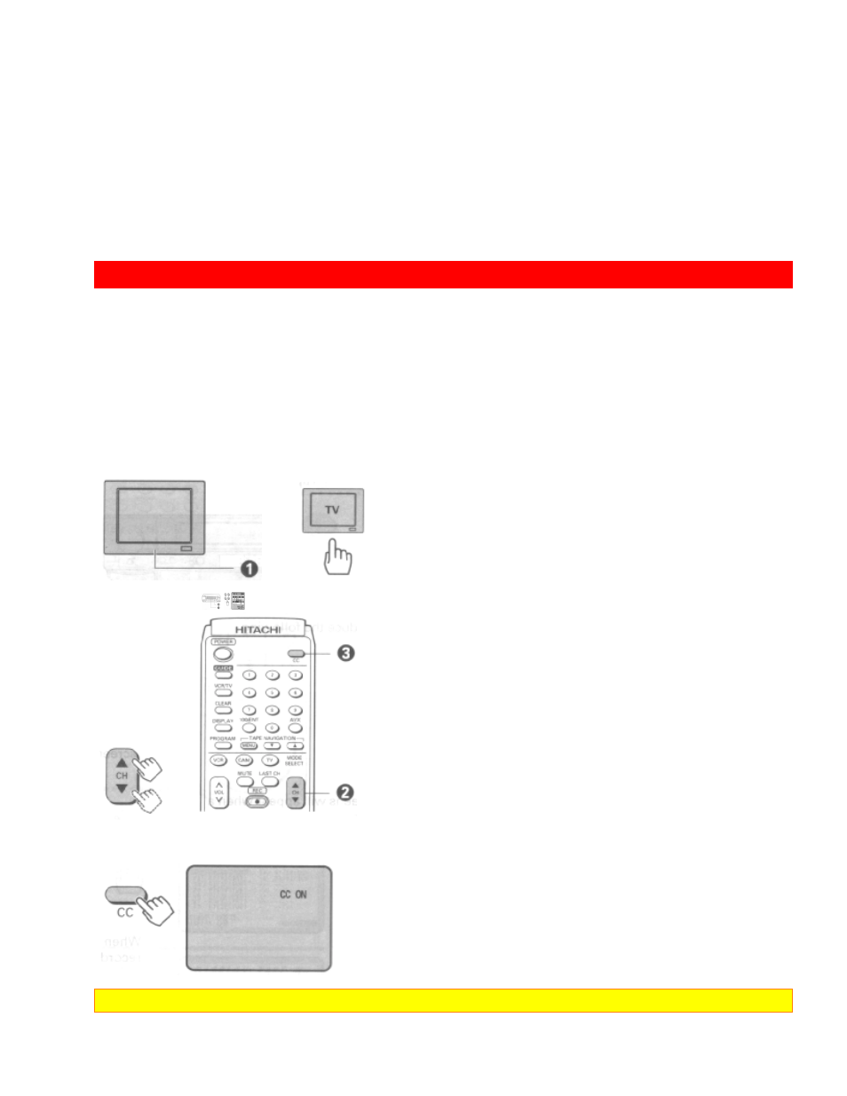 Displaying captions | Hitachi VT-UX617A User Manual | Page 72 / 81