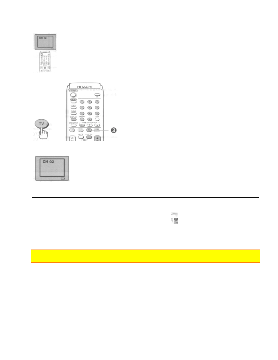 Using the vcr remote to control your tv | Hitachi VT-UX617A User Manual | Page 74 / 81