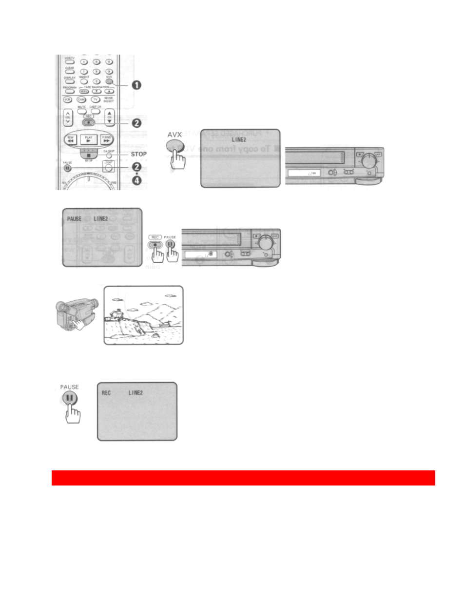 Copying from one vcr to another vcr (dubbing), Hookup | Hitachi VT-UX617A User Manual | Page 77 / 81
