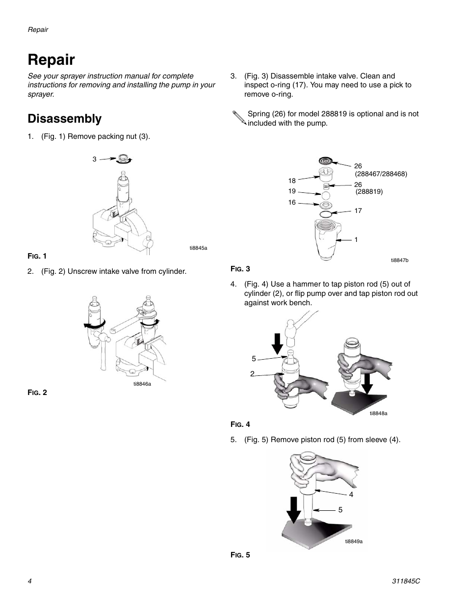 Repair, Disassembly | Hitachi 288466 User Manual | Page 4 / 14