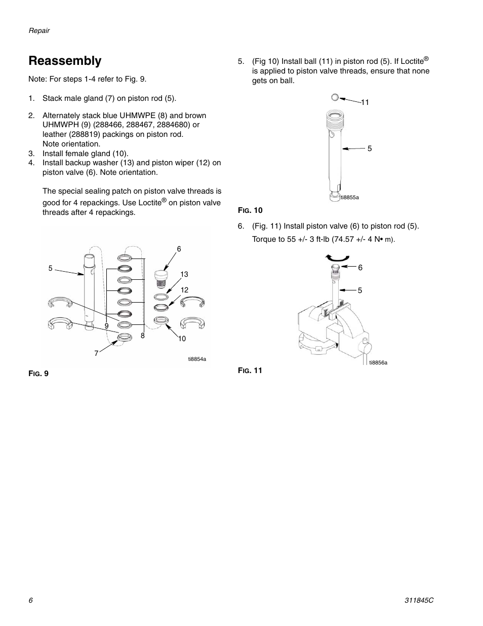 Reassembly | Hitachi 288466 User Manual | Page 6 / 14