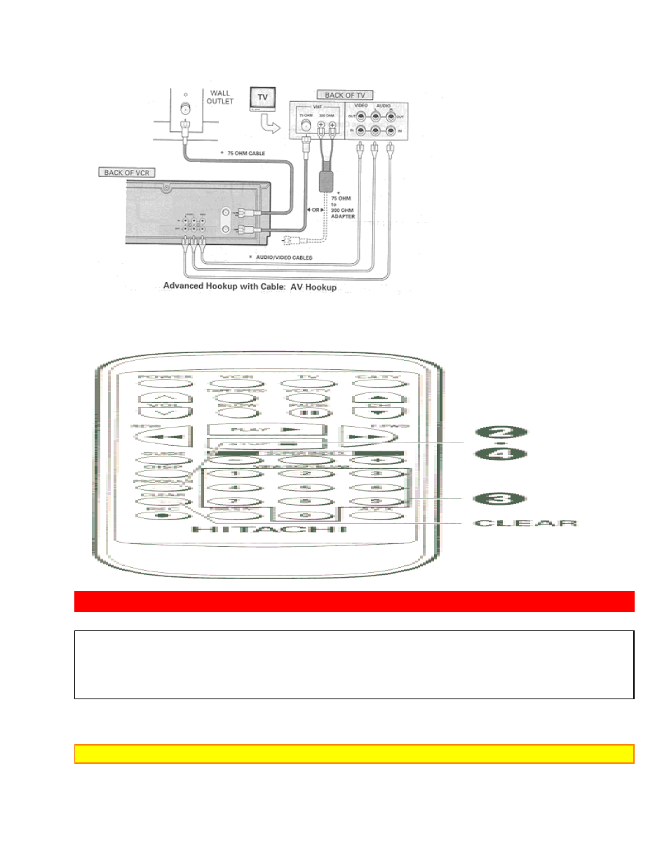 Basic cable hookup -with cable box [e, With this hookup | Hitachi VT-FX6404A User Manual | Page 16 / 74