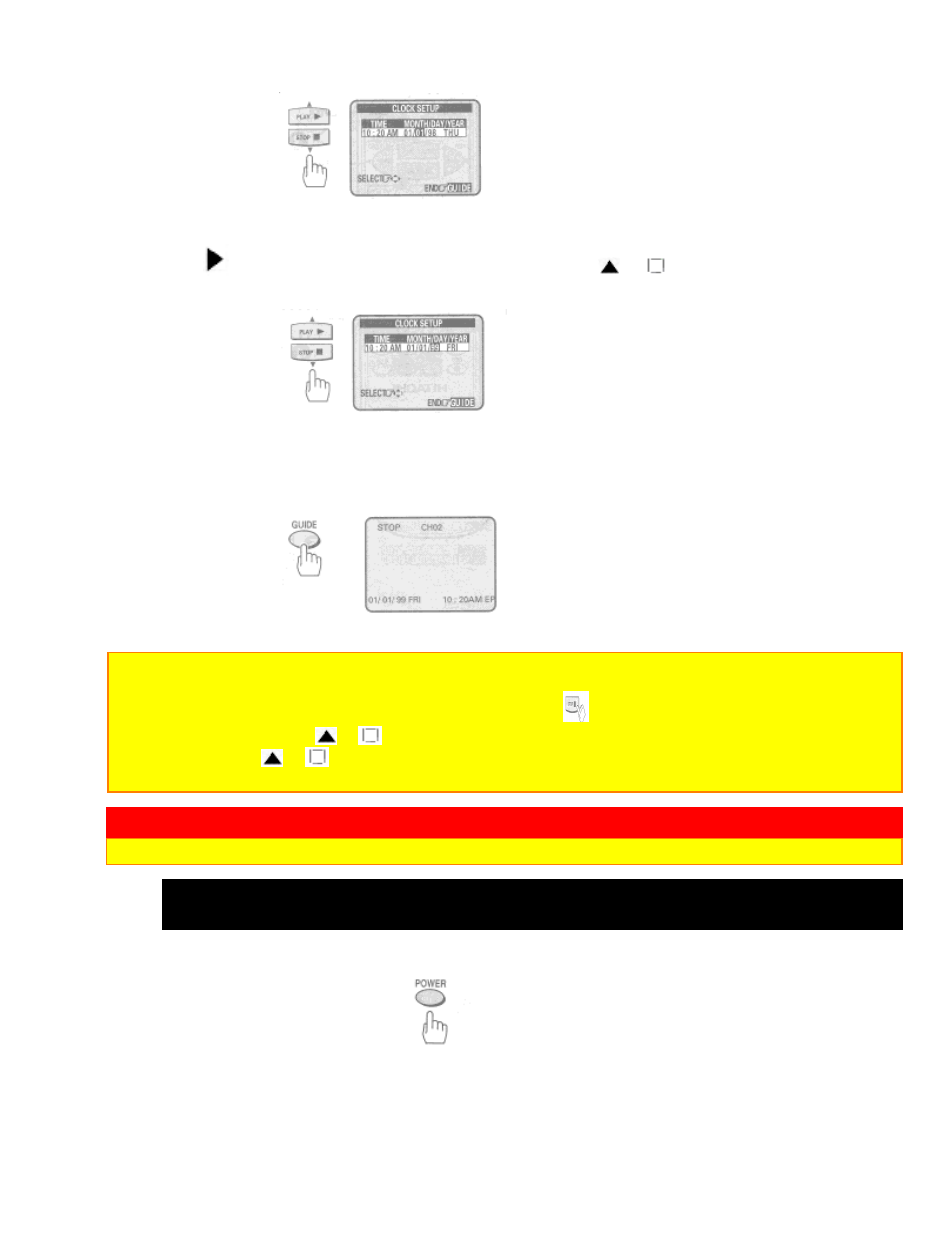 Pre-tuning the vcr tuner | Hitachi VT-FX6404A User Manual | Page 23 / 74
