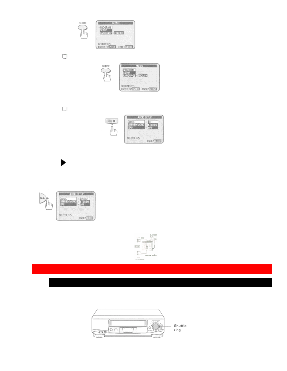 Shuttle control, Using the shuttle ring | Hitachi VT-FX6404A User Manual | Page 37 / 74